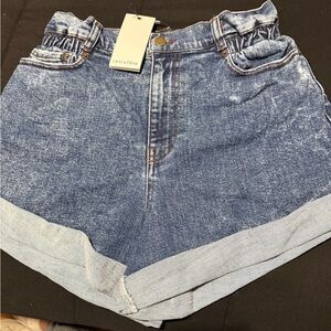 Retrofete Distressed Blue Jean Shorts